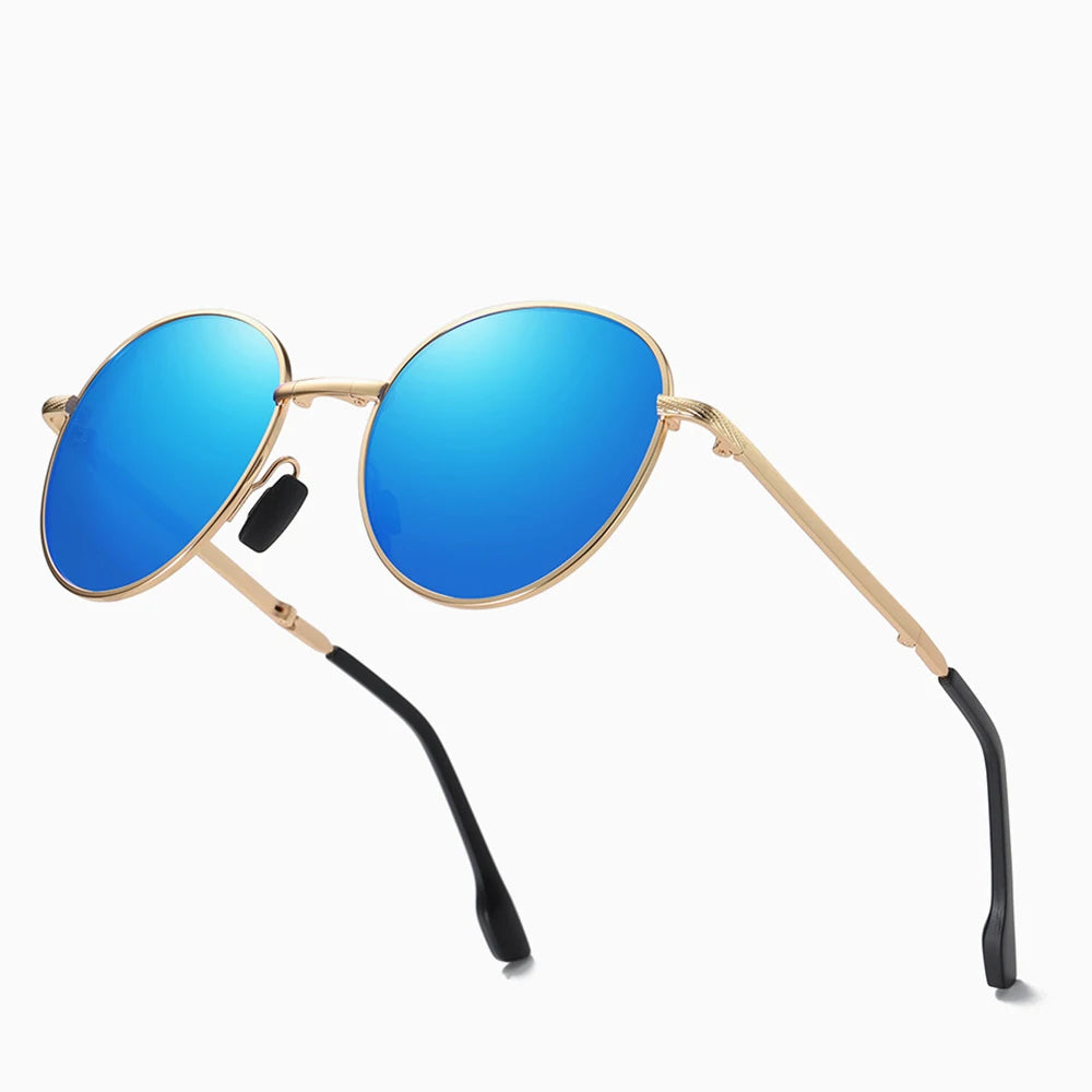 VIVIBEE 2023 Trending Square Black Folding Polarized Sunglasses Women Light Mirror Blue Fold Shades Titanium Alloy Sun Glasses