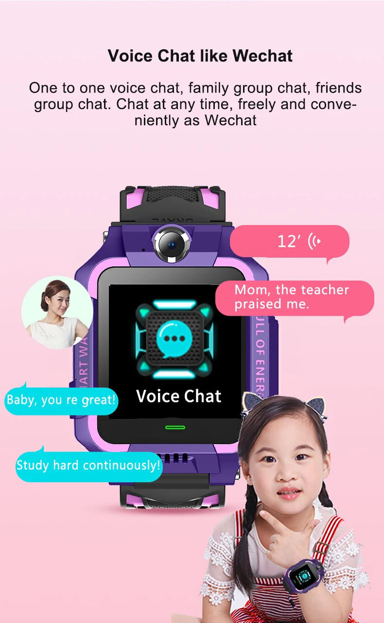 Kids Smart Watch Waterproof IP67 SOS Antil-lost Phone Call Baby 2G SIM Card Location Tracker Smartwatch For Children Gifts