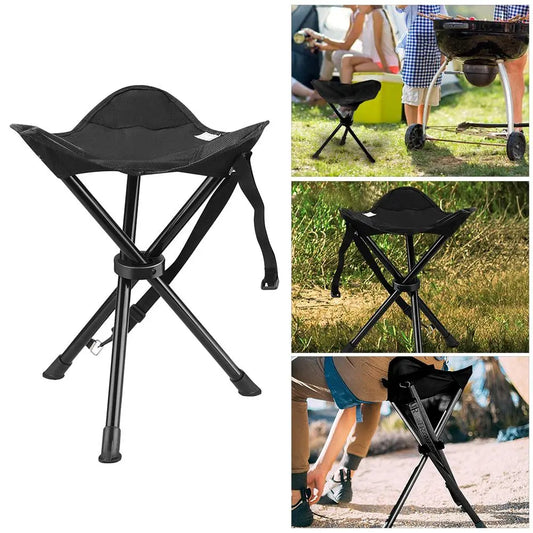 Portable Tripod Stool Folding Chair With Carrying Case For Outdoor Camping Walking Hunting Hiking Fishing Travel