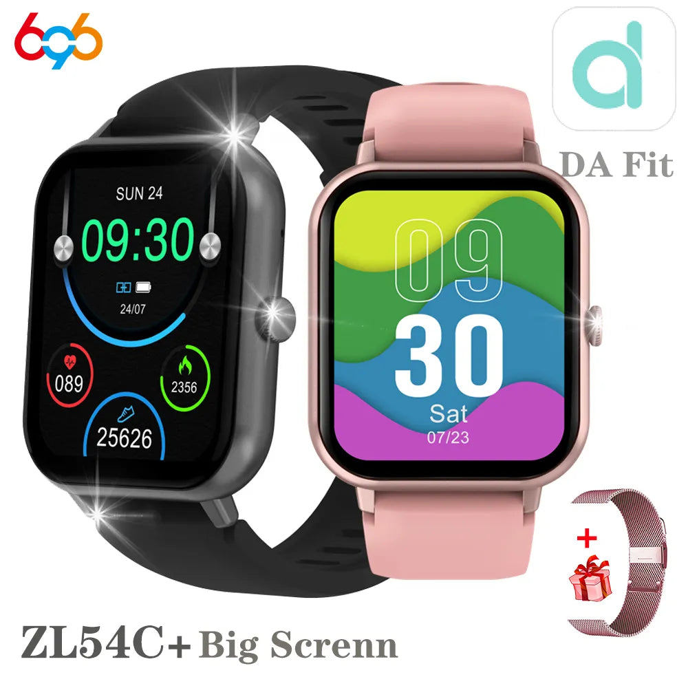 2023 Neue Bluetooth Call Frauen Smart Watch 24H Health Monitor 100+ Sport Modi Wasserdicht Musik Männer Frau ZL54C+ Smartwatch